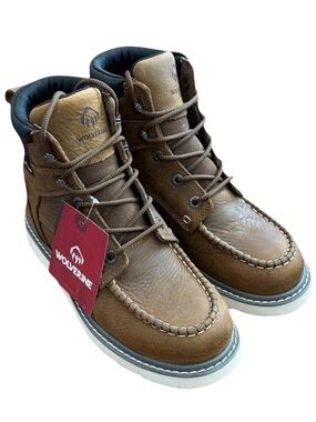 Wolverine Trade Wedge 6” Waterproof Moc Toe Work Boot Women’s 9EW Wide W230045